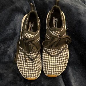 New Balance Black and White Houndstooth Shoes
